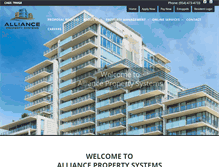 Tablet Screenshot of alliancepropertysystems.com